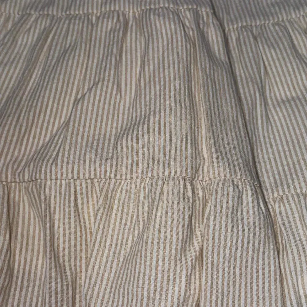 Striped Ruffle Sleeve Girls 5/6 Dress - Picture 2 of 5